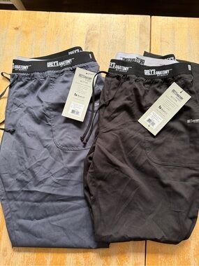 Grey's Anatomy Active Scrub Pants - Black & Gray size XL